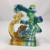 Amore Jewell Gourd and Toad Biting The Coin - Much Wealth & Luck, Colored Glaze Glass (Liuli Crystal Glass) view 3