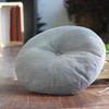 YEARLY Round Seat Cushion, Flax Chair Cushions Indoor Outdoor Washable Futon Bay Window Yoga Meditating Balcony Tatami Mat Seat Pads-Gray 40x40cm(16x16inch) view 1