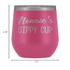 HollyWood & Twine Nonnie's Sippy Cup Nonnie Wine Tumbler Gifts for Nonnies Funny Stemless Stainless Steel Insulated Tumblers Hot Cold BPA Free 12oz Travel Cup view 2