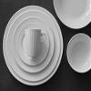 Pillivuyt, Pliss White Porcelain Soup Bowl/Plate, 8.5 Inch Diameter, 8 Ounces view 4