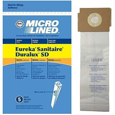 DVC Eureka Sanitaire Duralux SD Micro Allergen Vacuum Cleaner Bags Made in US [ 150 Bags ]
