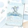 Boys Elephant Baby Shower Invitation, Boys Safari Baby Shower Invitations, Little Elephant Baby Shower Invitations For Boys (Blue Background 1) view 2
