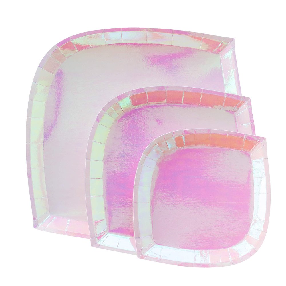 Jollity & Co Posh Dessert Plates, Just Peachy
