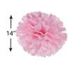 14" Pink and Blue Tissue Pom Poms Kit DIY Decorative Paper Flowers for Baby Shower Boy or Girl Gender Reveal Party Wedding Backdrop Birthday Party Nursery Hanging Decorations, Pack of 10 view 2