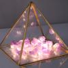 Natural Amethyst Decorative Lights Crystal Indoor String Lights Raw Stones 8.5feet 20LEDs with Remote Control, Hanging Healing Reiki Ornaments Battery Operated for Room Wedding Valentines Day Decor view 3