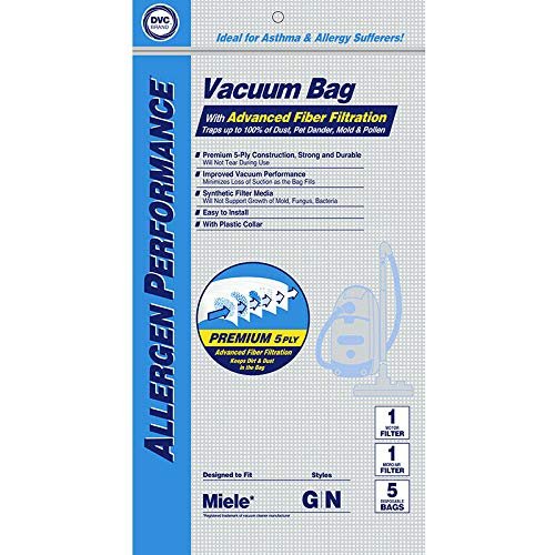 DVC Meile Type GN 7189520 HEPA Vacuum Cleaner Bags Made in USA [ 5 Bags ]