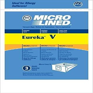 DVC Eureka Style V Micro Allergen Vacuum Cleaner Bags Made in USA [ 75 Bags ]