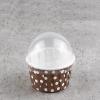 100PCS Cupcake Liners Mini Round Cake Paper Pastry Muffin Cases Baking Cups for Home Birthday Party Wedding(Coffee) view 2