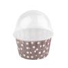 100PCS Cupcake Liners Mini Round Cake Paper Pastry Muffin Cases Baking Cups for Home Birthday Party Wedding(Coffee) view 4