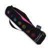 Premium Cotton Yoga Mat Bag with Shoulder Strap - Durable, Breathable and Lightweight Gym Bag to Carry the Standard Mat Size - Ideal for Yoga, Pilates & Fitness Equipment - 7" X 27", Chakra Black view 1