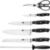 BALLARINI Savuto Knife Block, 7-Piece Wooden Block, Knife and Scissors Made of Stainless Steel/Plastic Handle view 3