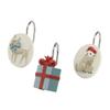 Avanti Linens Holiday Dogs Set of 12 Shower Hooks - Polyester, Multi-Color view 1