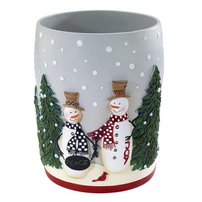 Avanti Linens - Waste Basket, Decorative Trashcan, Guest Bathroom Essentials, Holiday Home Decor (Country Friends Collection)