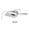 Fdit Stainless Steel Multifunctional Ice Food Scoop Coffee Beans Dried Fruit Shovel 1PC for Bar and Kitchen (38oz) view 2