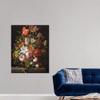 CANVAS ON DEMAND Still Life of Roses, Lilies, Tulips and Wall Decal, Floral Artwork view 3