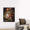 CANVAS ON DEMAND Still Life of Roses, Lilies, Tulips and Wall Decal, Floral Artwork view 4