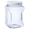 Hudson Exchange 1/2 Gallon Plastic Grip Jar with Cap (6 Pack), Food Grade BPA Free PET, Clear view 1