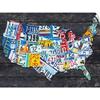 CANVAS ON DEMAND USA License Plate Map Wall Decal, Car Artwork view 1
