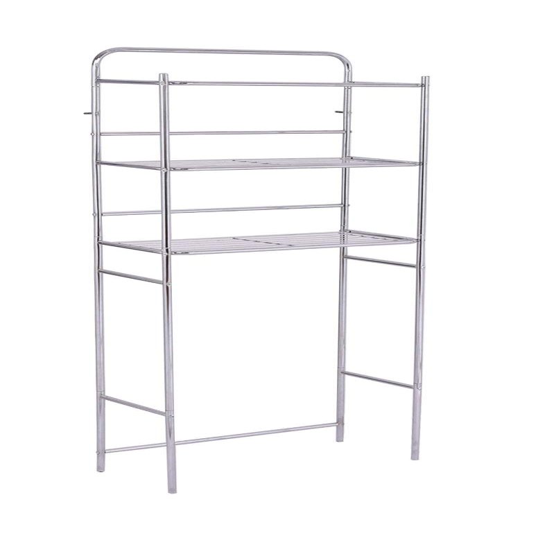 Thaisan7, 3-Tier Over The Toilet Space Saver Bathroom Storage Shelf Rack Organizer Chrome