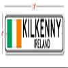 Kilkenny, Ireland - Irish Flag Street Sign - Metal Novelty Sign, Sign, Man Cave Street Sign, Ireland City Sign, Irish Pub and Bar Wall Decor - 4x18 inches view 2