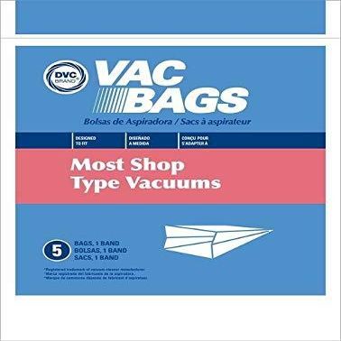 DVC Fits Most Shop Vac Type Canisters Vacuum Cleaner Bags Made in USA [ 150 Bags ]