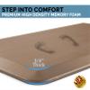 ComfiLife Anti Fatigue Floor Mat  3/4 Inch Thick Kitchen Mats for Floor, Standing Desk Mat, Kitchen Rug  Comfort at Home, Office  Durable  Stain Resistant  Non-Slip Bottom (20" x 32", Beige) view 2
