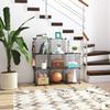 C&AHOME Wire Cube Storage, 8-Cube Organizer Metal C Grids Storage, Storage Bins Shelving, Modular Book Shelf, DIY Closet Cabinet Ideal for Living Room, Home, Office 24.8" L x 12.4" W x 48.4" H Black view 4
