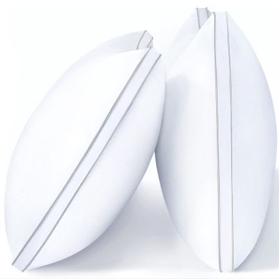 viewstar King Size Pillows Set of 2, Hotel Quality Cooling Down Alternative Gusseted Bed Pillows for Side, Back, or Stomach Sleepers, White