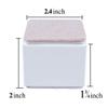 Ezprotekt 2 Inch Bed and Furniture Risers, Heavy Square Chair Sofa Couch Tables Risers, Width 2.4"-Adds 2" Height, Supports 20,000 lbs, Solid Steel Won't Crack & Scratch Floors (White, 4 Pack) view 2
