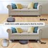 Ezprotekt 2 Inch Bed and Furniture Risers, Heavy Square Chair Sofa Couch Tables Risers, Width 2.4"-Adds 2" Height, Supports 20,000 lbs, Solid Steel Won't Crack & Scratch Floors (White, 4 Pack) view 3