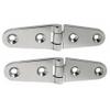 Pair of 316 Stainless Steel Marine Grade 4'' x 1" Cast Strap Hinge for Boat view 1