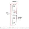 Pair of 316 Stainless Steel Marine Grade 4'' x 1" Cast Strap Hinge for Boat view 2