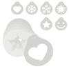 cappuccino stencils Dolceforno white 6-parts view 1