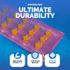 Swimline 76" 18 Pocket Inflatable Mattress - Pink view 2