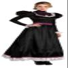 Black Victorian Dress Costume | Adult Standard Size | 1 Pc view 1