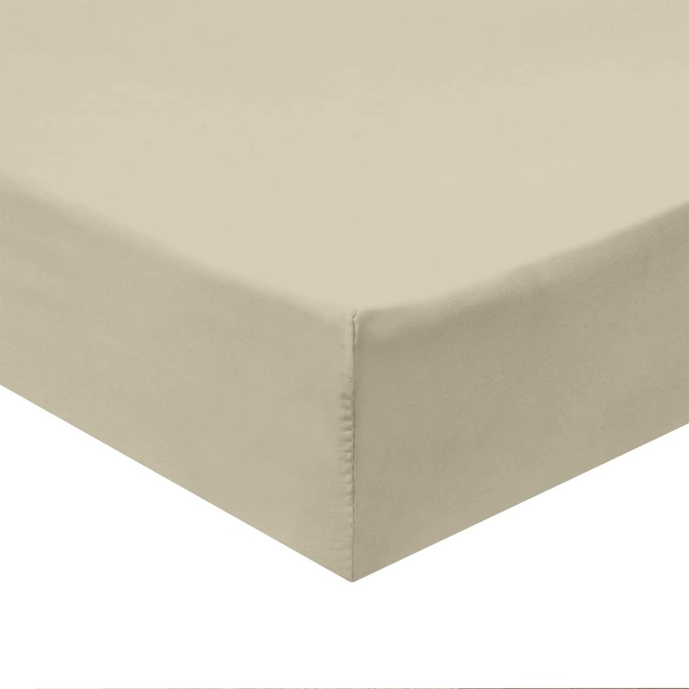 Royal Bedding Soft Cotton Fitted Sheet, 340 Thread Count, Silky Soft Fitted-Sheet, 100% Cotton Fitted, Top-Split-California King : Adjustable Split Top California King, Linen