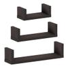 FURINNO Indo Wall Mounted Floating Shelves, Espresso view 1