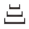 FURINNO Indo Wall Mounted Floating Shelves, Espresso view 3