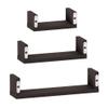 FURINNO Indo Wall Mounted Floating Shelves, Espresso view 4