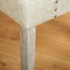 angelo:HOME Ariana Modern Velvet Upholstered Button Tufted Back Dining Chair with Nailhead Detail, 2 Piece, Gray view 4