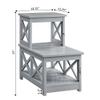 Convenience Concepts Oxford 2 Step Chairside End Table, Gray view 3