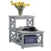 Convenience Concepts Oxford 2 Step Chairside End Table, Gray view 4