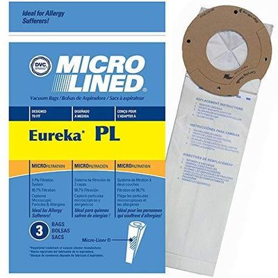 DVC Eureka Style PL 62389A Micro Allergen Vacuum Cleaner Bags Made in USA [ 54 Bags ]