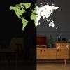 Glow in Dark World Map Vinyl Sticker - Night Glowing Wall Art Vinyl of The Decor Decal Label - Realistic Luminescent Light Ghost view 2