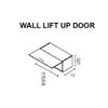Design District Kitchens W1820-LU Polished White Wall Lift Up Door Wooden Kitchen Storage Cabinet view 2