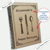 Cupid Design Studio Custom gift recipe book My Family cookbook kraft recycled cover personalized gift for him or her. (Lined pages) view 1
