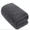 BAGNO MILANO Turkish Cotton Bath Towels, Bath Sheet Towels Soft Plush Jacquard Luxury Towels (Grey, Bath Sheet) view 1