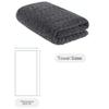 BAGNO MILANO Turkish Cotton Bath Towels, Bath Sheet Towels Soft Plush Jacquard Luxury Towels (Grey, Bath Sheet) view 2