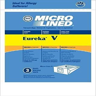 DVC Eureka Style V Micro Allergen Vacuum Cleaner Bags Made in USA [ 75 Bags ]