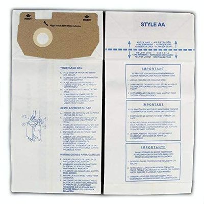 DVC Eureka Style AA Whirlwind Micro Allergen Vacuum Cleaner Bags Made in USA [ 75 Bags ]